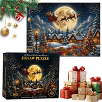 Caja y puzzle montado con regalos