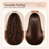 Versatile styling for all hair types - before and after