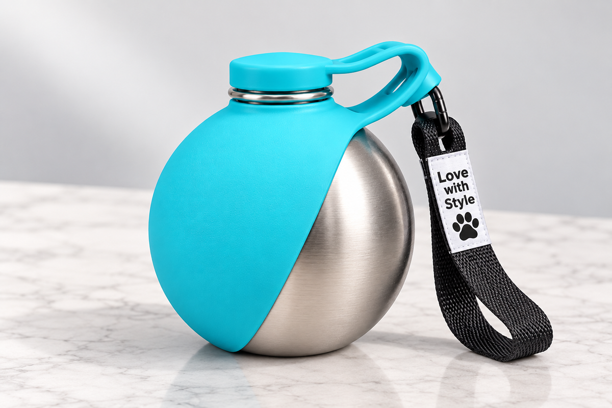 PawFlow OneBoutiq - 2-in-1 dog water bottle