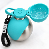 PawFlow - open silicone bowl with water