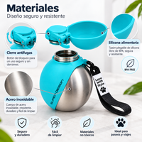 PawFlow - stainless steel and food-grade silicone